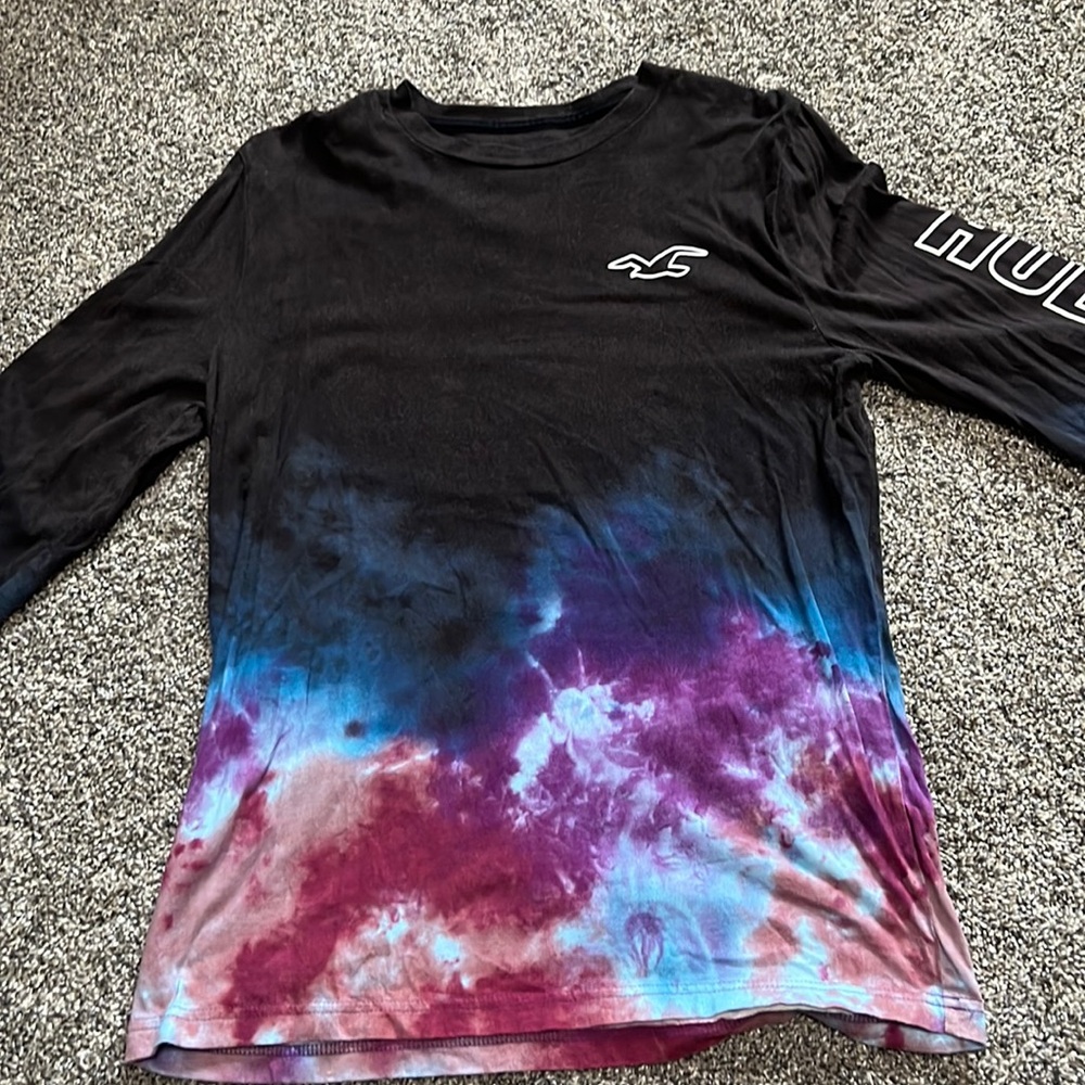 Hollister, long sleeve 100% cotton men’s long sleeve, T-shirt size medium